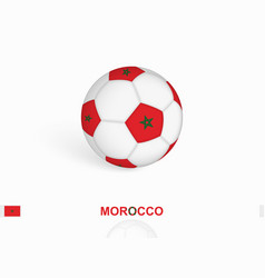 Soccer Ball With The Morocco Flag Football Sport