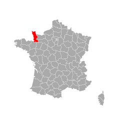 Map Of Manche In France