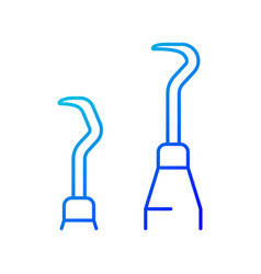 Scaler And Curette Gradient Linear Icon