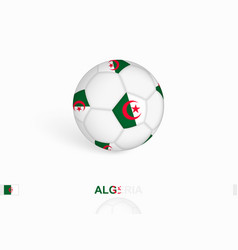 Soccer Ball With The Algeria Flag Football Sport