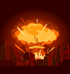 Nuclear explosion Royalty Free Vector Image - VectorStock