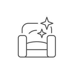 Furniture Cleaning Line Outline Icon