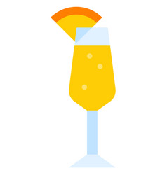 Mimosa Cocktail Icon Alcoholic Mixed Drink