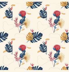 Pattern With Pampas Floral Watercolor