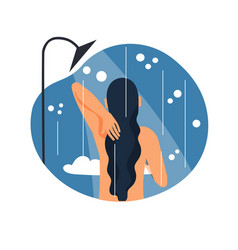 Woman Taking Shower