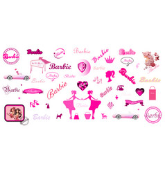 A Large Set Of Barbie Lettering Stamps