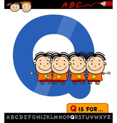 Letter Q With Quadruplets