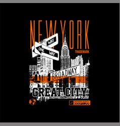 New York Great City Simple Vintage Fashion