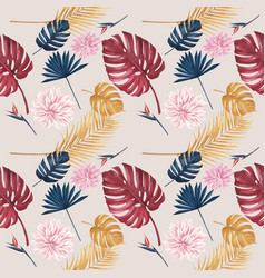 Pattern With Pampas Floral Watercolor