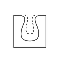 Pore Reduction Line Outline Icon