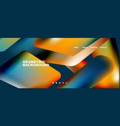 Colorful Geometric Background Landing Page