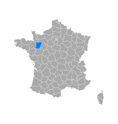 Map Of Mayenne In France