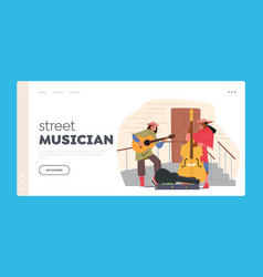 Street Musicians Landing Page Template People