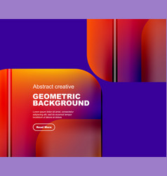 Round Square Geometric Abstract Background