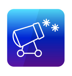 Snow Cannon Icon Winter Sign