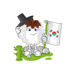 Cotton Korean Character Cartoon Mascot