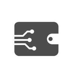 Digital Wallet Silhouette Icon