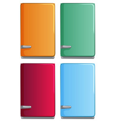 Four Brightly Colored File Folders