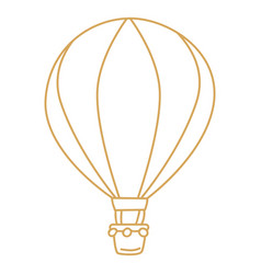 Hot Air Balloon Beige Stroke