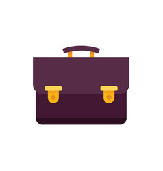 Work Suitcase Icon Flat Business Bag