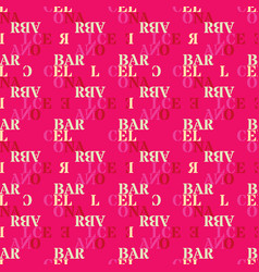 Barcelona Seamless Pattern