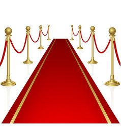 Red Carpet With Pedestal Royalty Free Vector Image