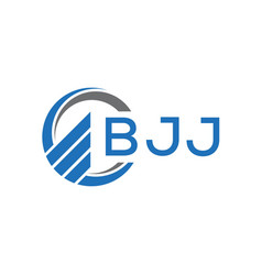 Bjj Flat Accounting Logo Design On White