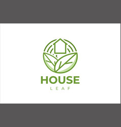 Green House Logo Template Design