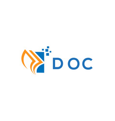 Doc Credit Repair Accounting Logo Design On White