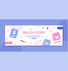 English Class Twitch Banner Template Hand Drawn