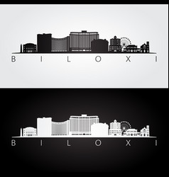 Biloxi Mississippi Skyline And Landmarks