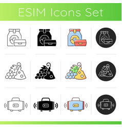 Outdoor Social Gathering Icons Set