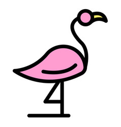 Flamingo Icon Flat