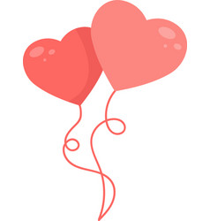 Hearts Balloon Icon