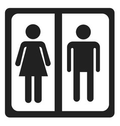 Male And Female Sign Square Icon