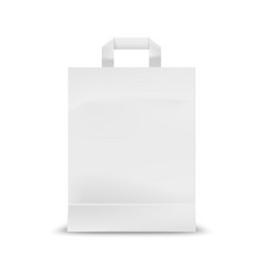 White Tote Bag Mockup Isolated Fabric Sack