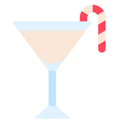 Peppermint Martini Cocktail Icon Alcoholic Mixed