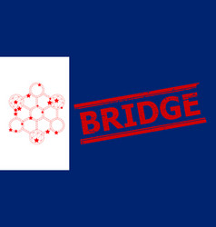 Bridge Textured Seal And Blockchain Polygonal Mesh