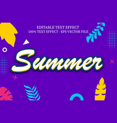 Summer Text Effect Modern Style