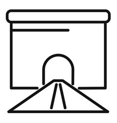 Bridge Tunnel Icon Outline Car Road