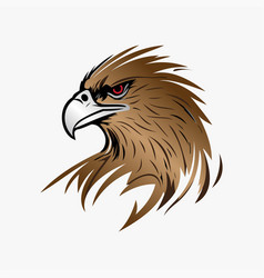 Eagle Head Mascot Logo Template Image