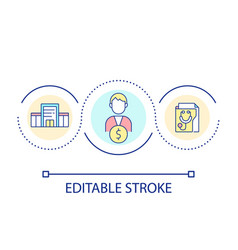 Paying For Full Cost Of Medical Care Loop Concept