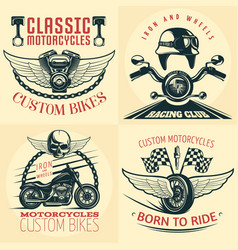 Motorcycle Detailed Emblem Set