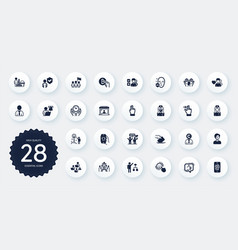 Set Of People Icons Such As Man Love Safe Water