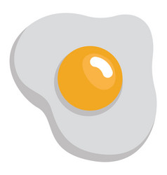 Fried Egg On A White Background