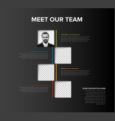 Meet Out Team Dark Mosaic Presentation Template