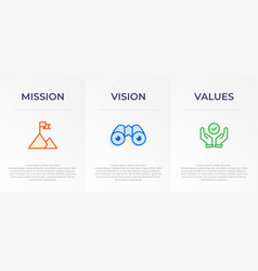 Mission Vision And Values Infographic Template