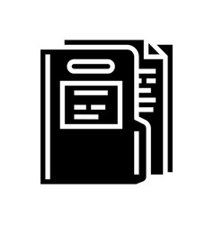 Paper Folder Glyph Icon