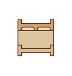 Super King Bed Concept Simple Colored Icon