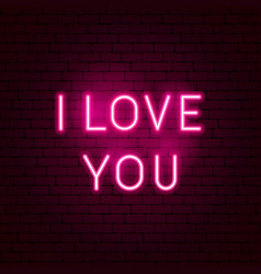 I Love You Neon Sign